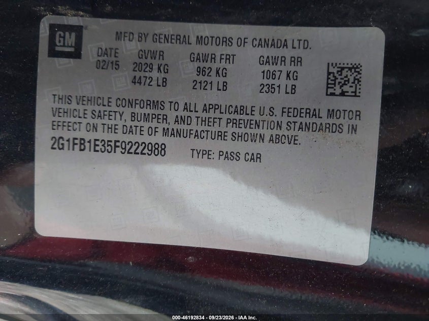 2015 CHEVROLET CAMARO 2LS · Фото 9
