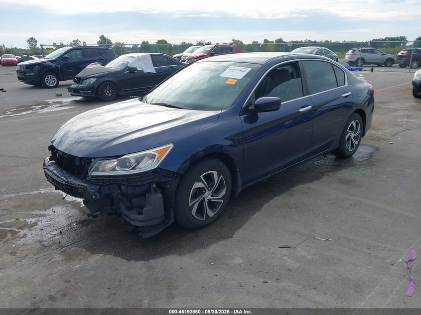 2017 Honda Accord Lx, Right Front, IAAI, VIN 1HGCR2F35HA298102 — photo 2