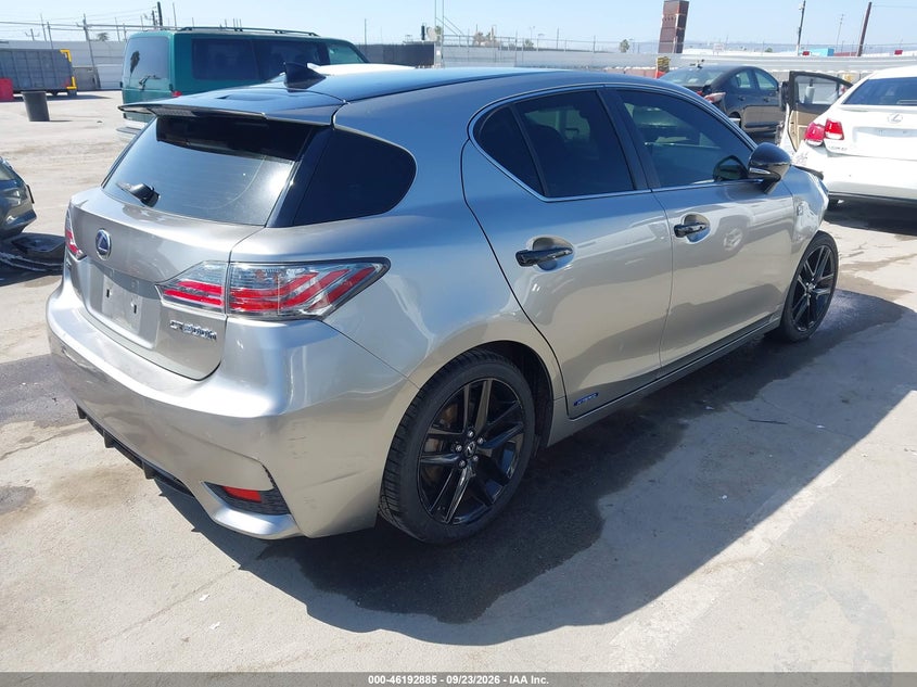 Vin: jthkd5bh9g2270418, lot: 46692770, lexus ct 200h 20164