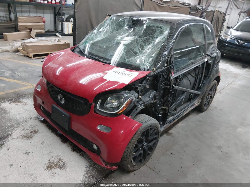 Vin: wmefj5da7gk066777, lot: 46692856, smart fortwo prime 20162