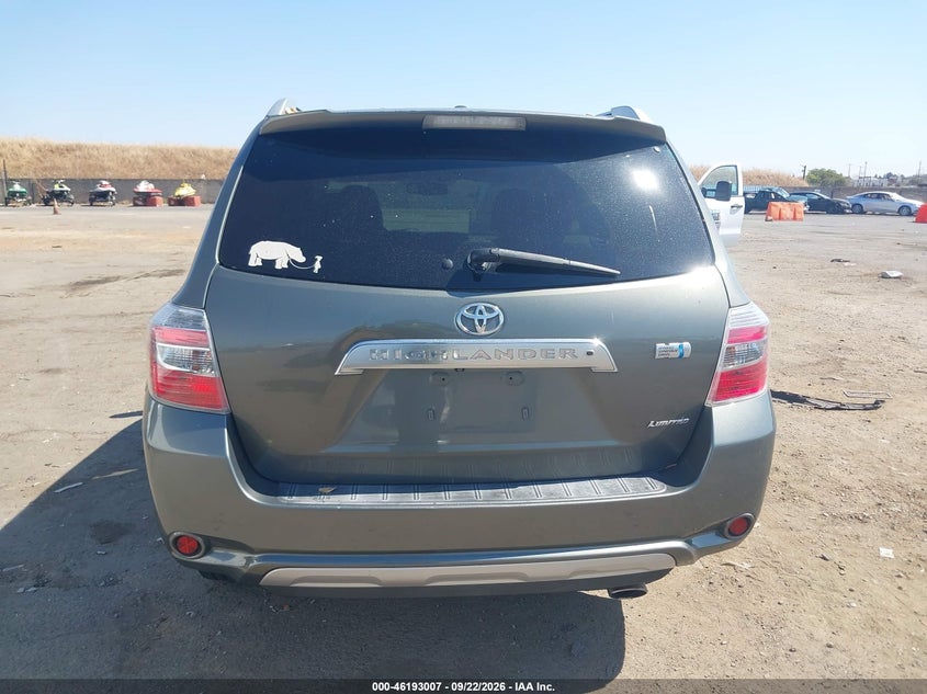 TOYOTA HIGHLANDER HYBRID 2010 VIN JTEJW3EH9A2038203