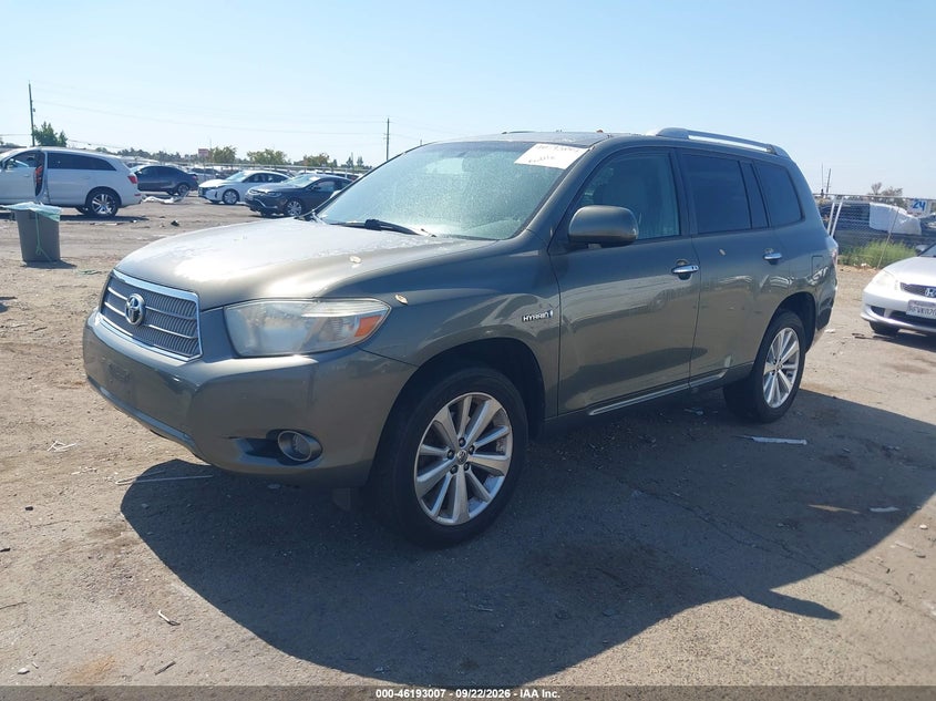 Vin: jtejw3eh9a2038203, lot: 46692891, toyota highlander hybrid limited w/3rd row 20102