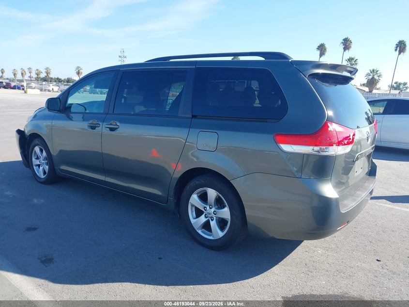 Vin: 5tdkk3dc0cs184754, lot: 46692928, toyota sienna le v6 8 passenger 20123