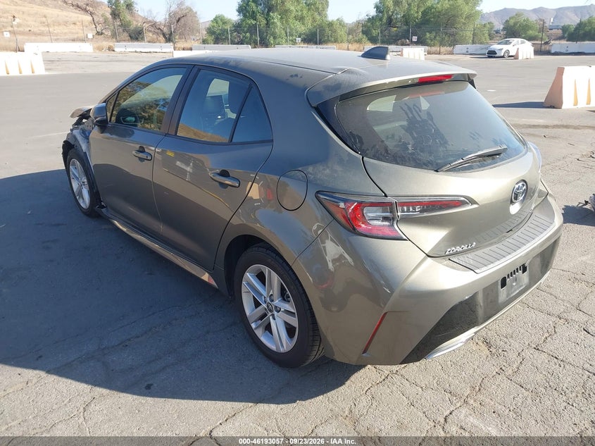 Vin: jtnk4rbe7k3054399, lot: 46692941, toyota corolla se 20193