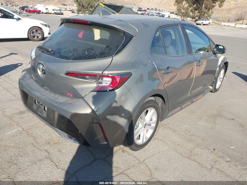 Vin: jtnk4rbe7k3054399, lot: 46692941, toyota corolla se 20194