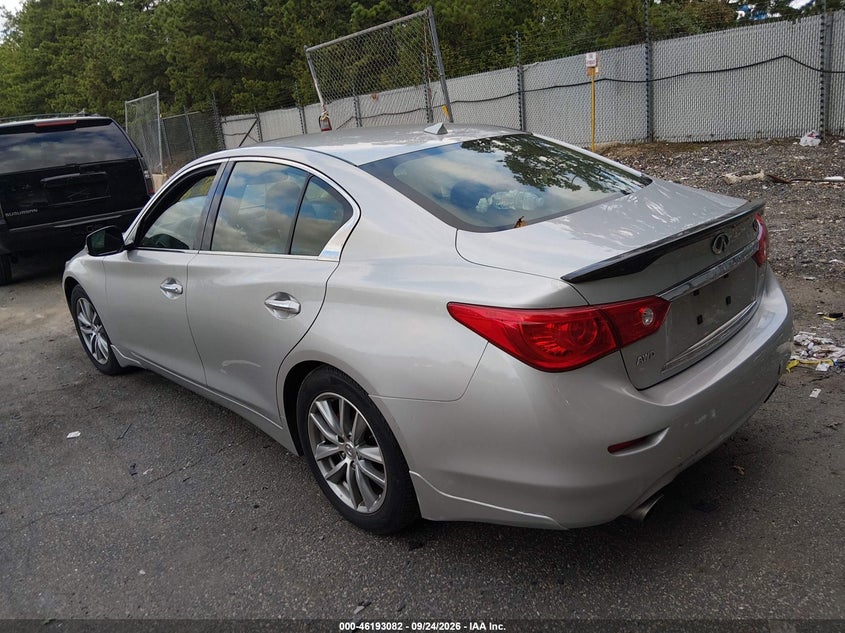Vin: jn1bv7arxem699690, lot: 46692966, infiniti q50 premium 20143