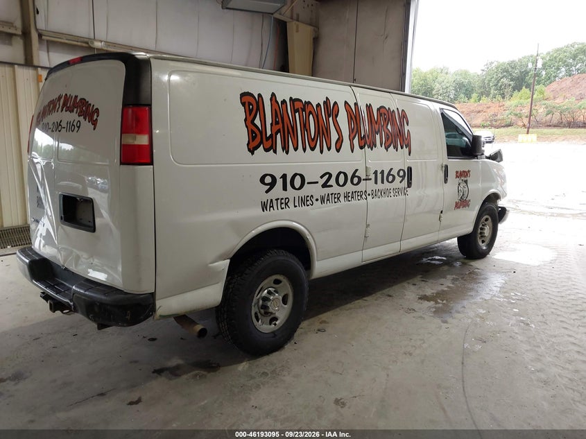 Vin: 1gczgucg8d1188852, lot: 46692979, chevrolet express 3500 work van 20134