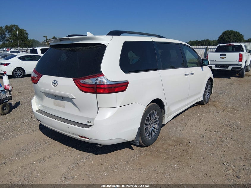 Vin: 5tdyz3dc7js926425, lot: 46692983, toyota sienna xle 8 passenger 20184