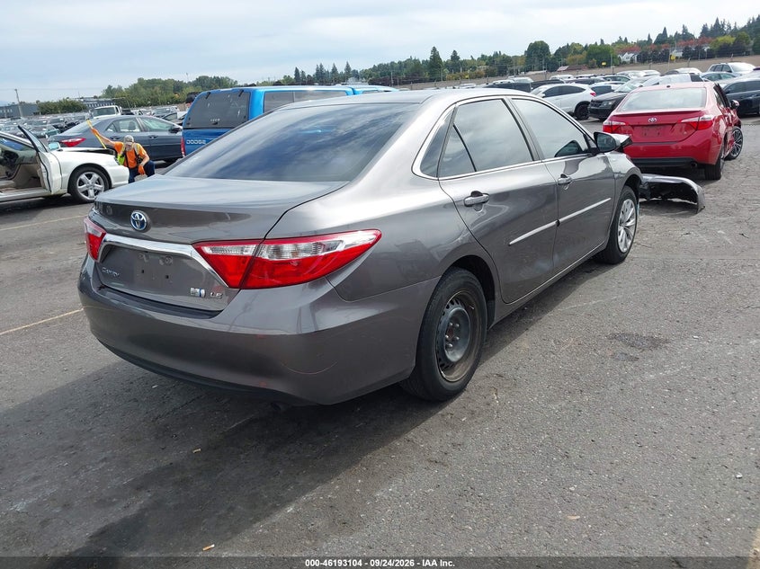 Vin: 4t1bd1fk0hu202977, lot: 46692988, toyota camry hybrid le 20174