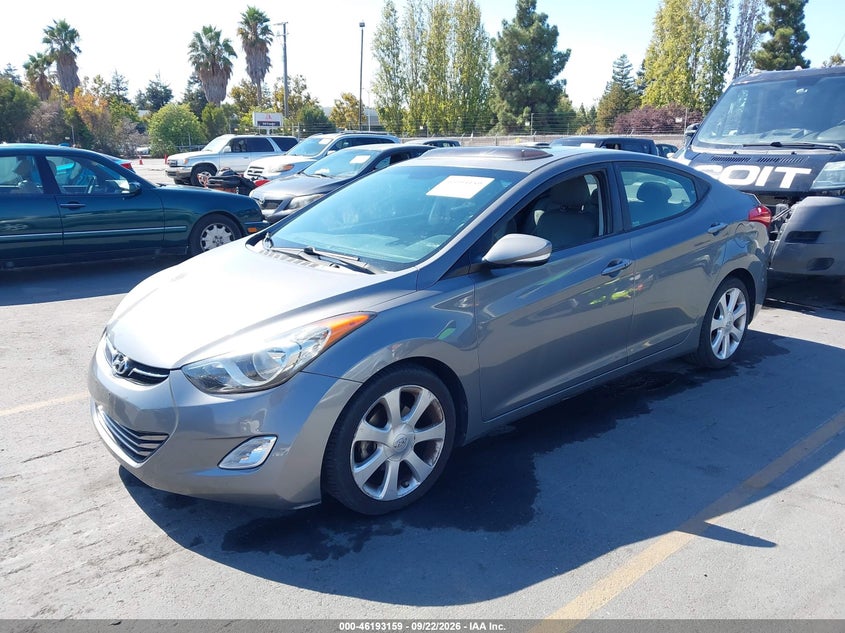 Vin: 5npdh4ae6dh271116, lot: 46693043, hyundai elantra limited 20132