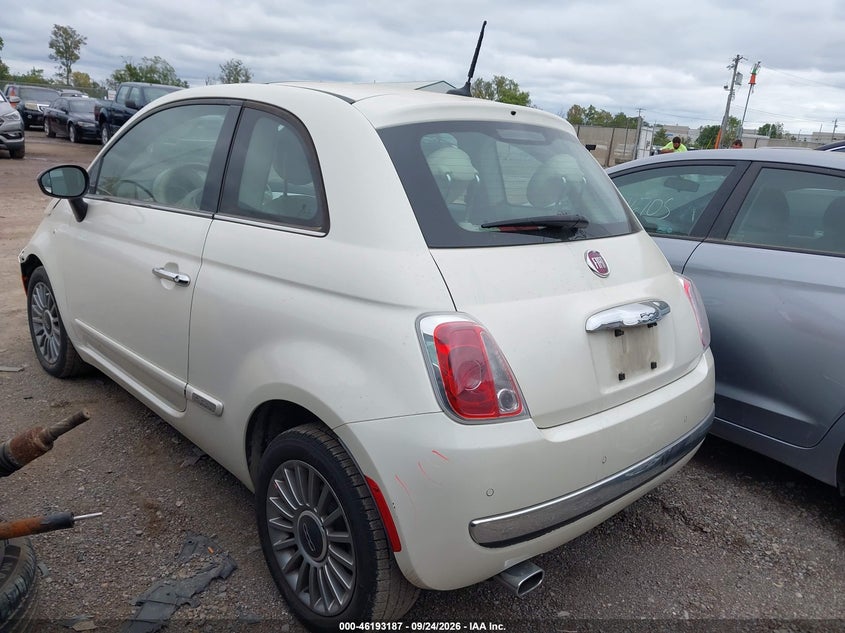 Vin: 3c3cffcr9dt533292, lot: 46693071, fiat 500 lounge 20133