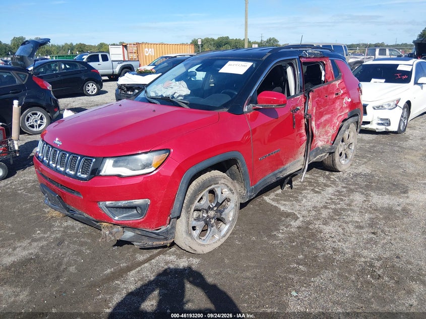 Vin: 3c4njdcb1jt404212, lot: 46693085, jeep compass limited 4x4 20182