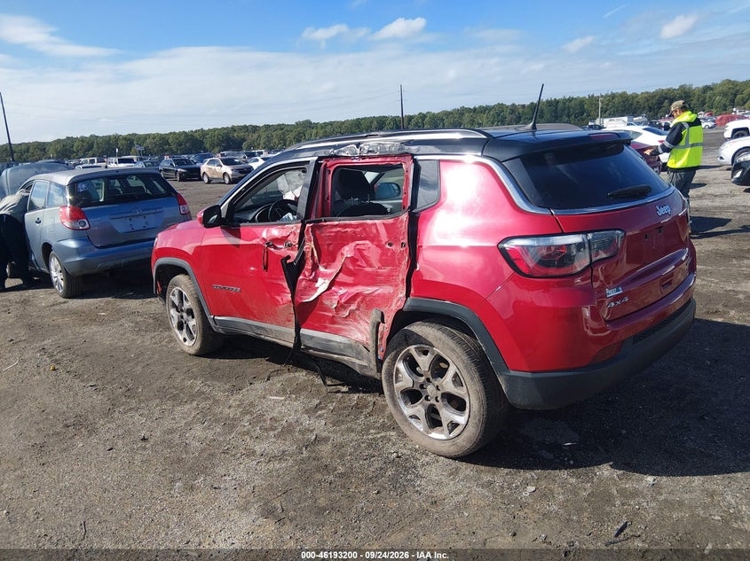 Vin: 3c4njdcb1jt404212, lot: 46693085, jeep compass limited 4x4 20183