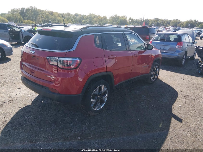 Vin: 3c4njdcb1jt404212, lot: 46693085, jeep compass limited 4x4 20184
