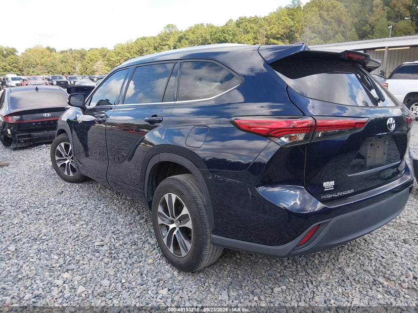 Vin: 5tdgzrah0ms051059, lot: 46693101, toyota highlander xle 20213
