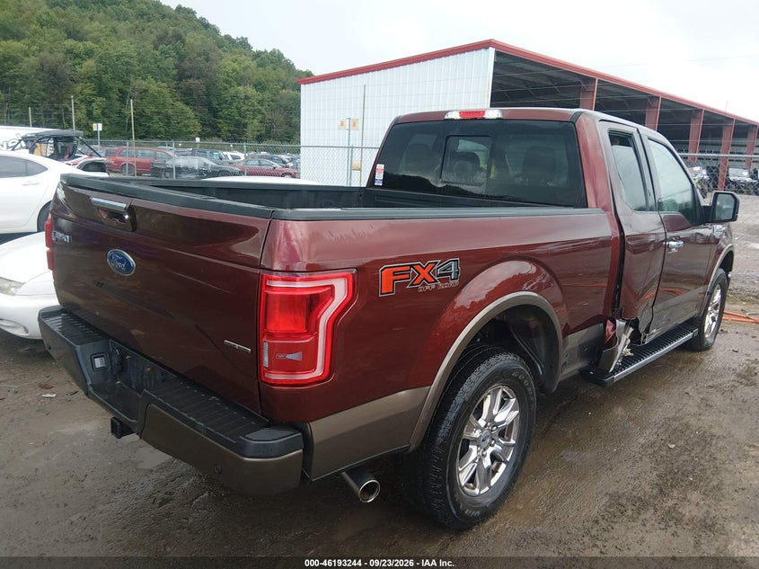 Vin: 1ftfx1ef6ffa78555, lot: 46693129, ford f-150 lariat 20154