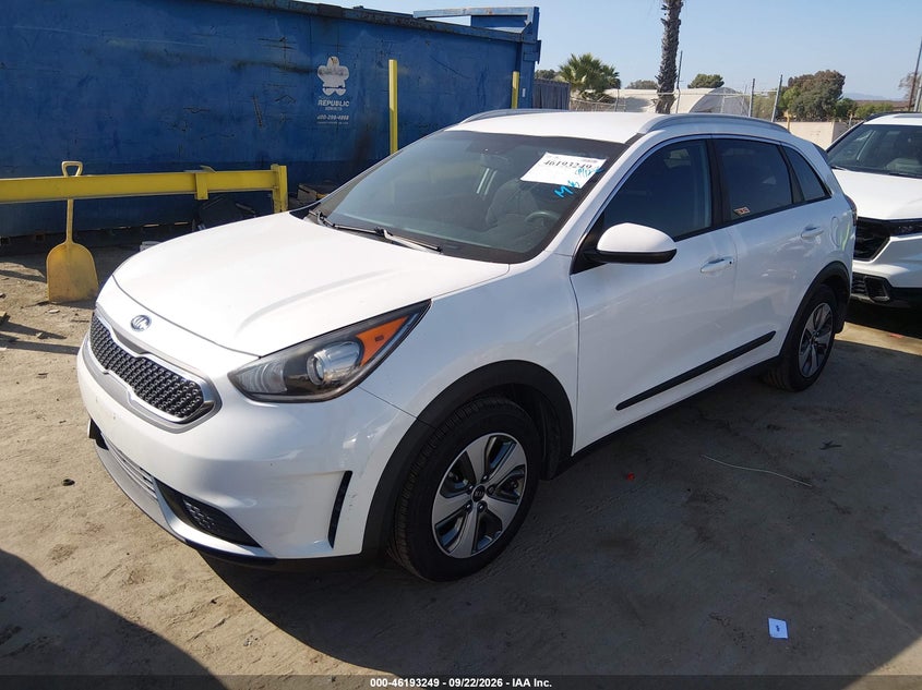 Vin: kndcb3lc5k5217824, lot: 46693133, kia niro lx 20192