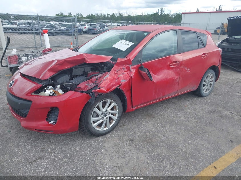 Vin: jm1bl1l76d1748007, lot: 46693139, mazda mazda3 i touring 20132