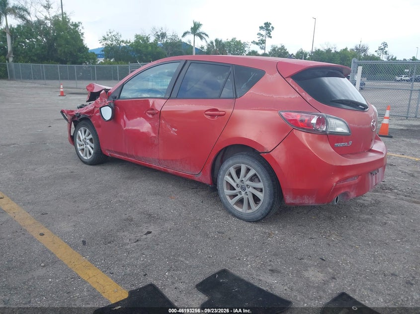 Vin: jm1bl1l76d1748007, lot: 46693139, mazda mazda3 i touring 20133