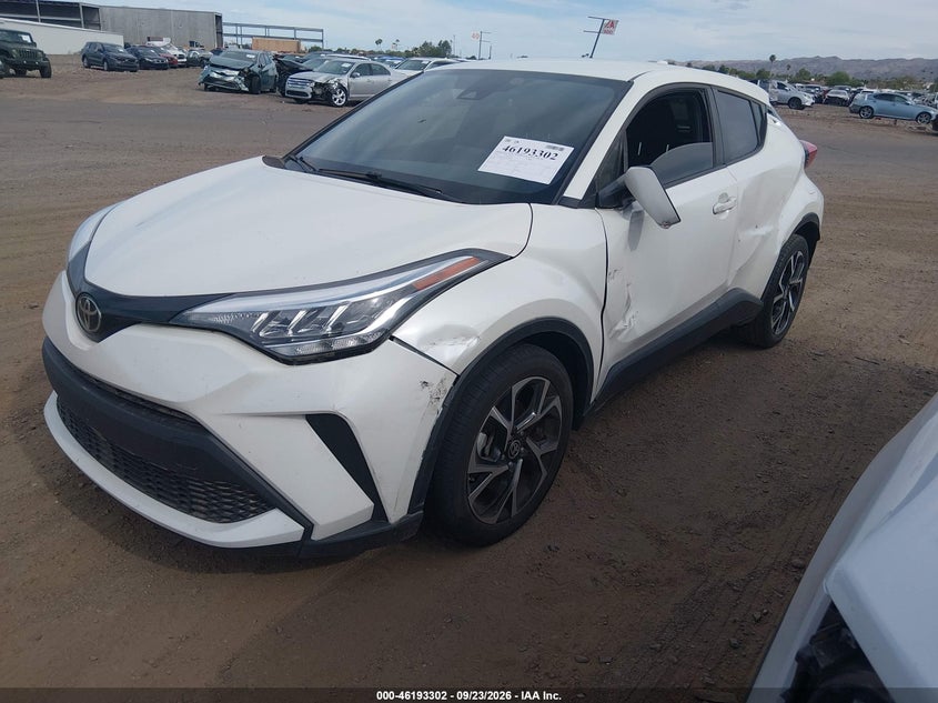 Vin: jtnkhmbxxm1108771, lot: 46693186, toyota c-hr xle 20212