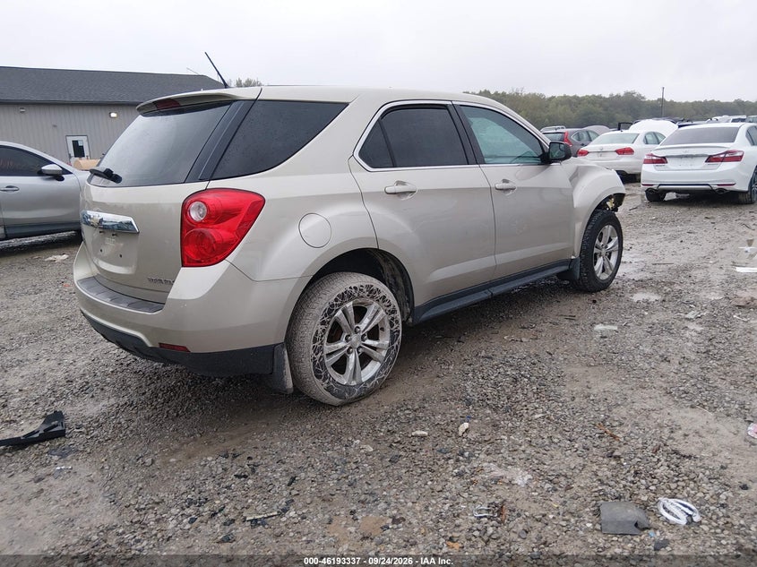 Vin: 2gnalbek0d1239308, lot: 46693221, chevrolet equinox ls 20134