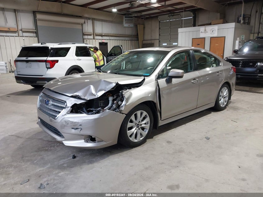Vin: 4s3bnbd66f3019809, lot: 46693225, subaru legacy 2.5i premium 20152
