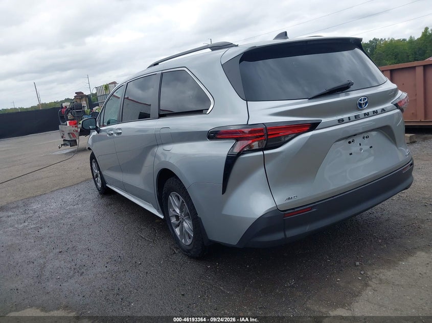 Vin: 5tdkskfc2ns050001, lot: 46693248, toyota sienna le 20223