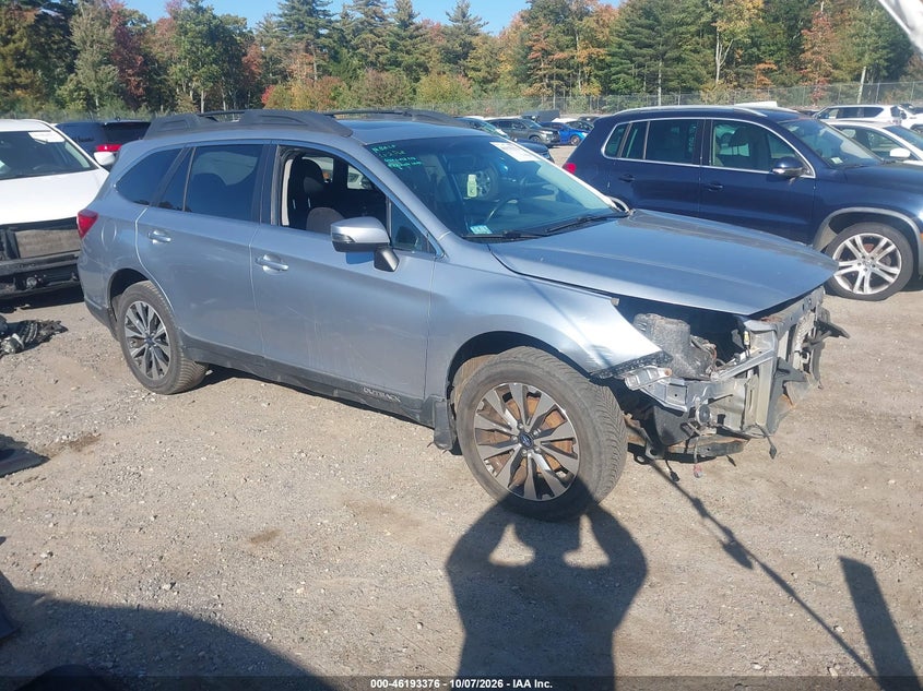 Vin: 4s4bsalc5f3270200, lot: 46693260, subaru outback 2.5i limited 20151