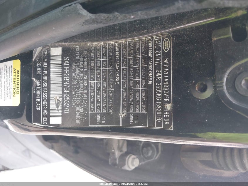2011 LAND ROVER LR2 · Фото 9