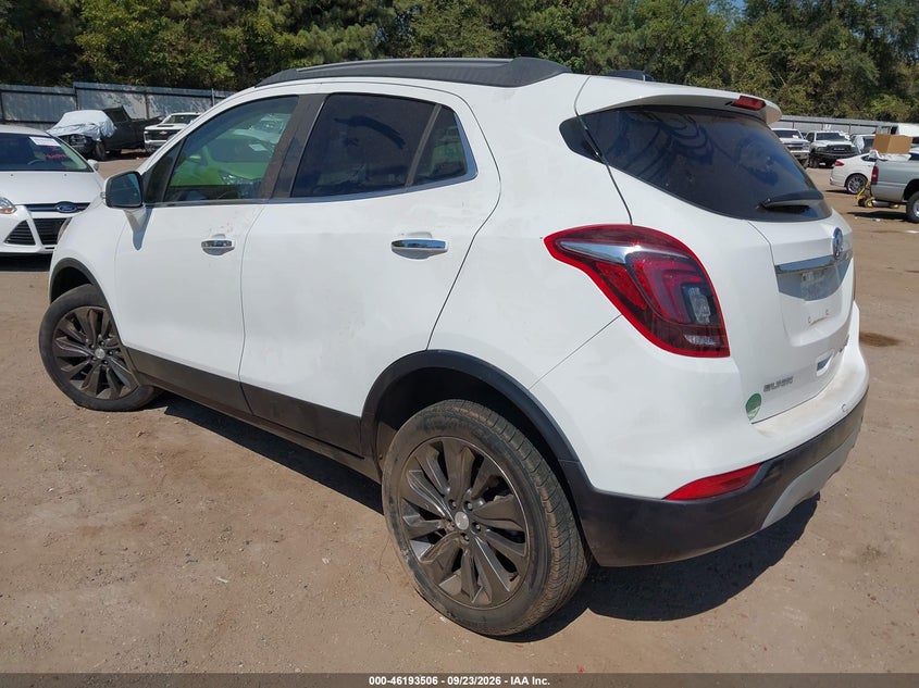 Vin: kl4cjfsb0jb507332, lot: 46693390, buick encore preferred ii 20183