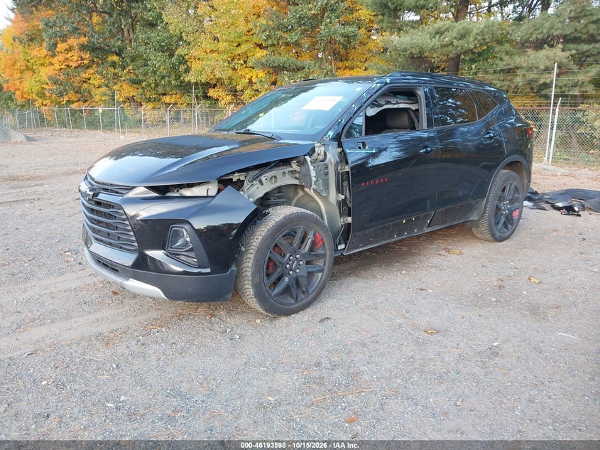 2022 Chevrolet Blazer Awd 2Lt, Вандализм, IAAI, VIN 3GNKBHR49NS200518 — фото 2
