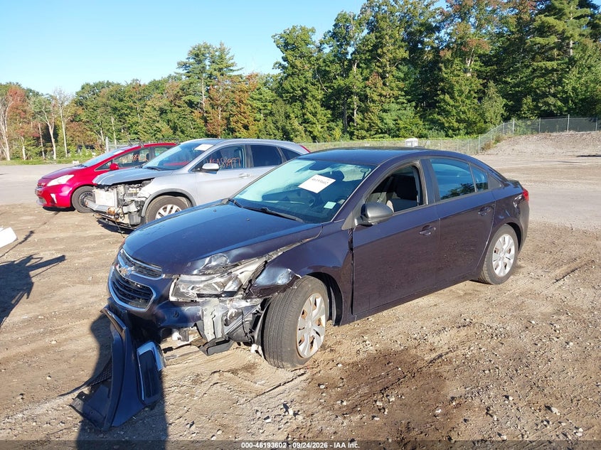 Vin: 1g1pc5sh6g7154387, lot: 46693487, chevrolet cruze limited ls 20162