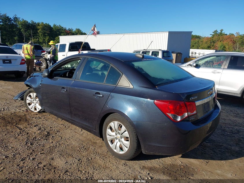 Vin: 1g1pc5sh6g7154387, lot: 46693487, chevrolet cruze limited ls 20163