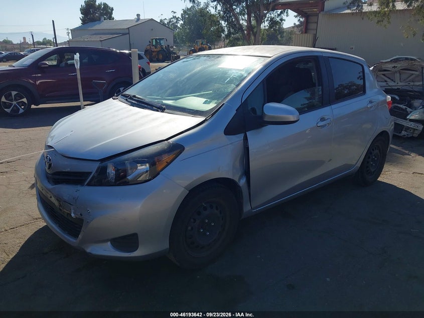 Vin: jtdktud32dd552528, lot: 46693526, toyota yaris l 20132