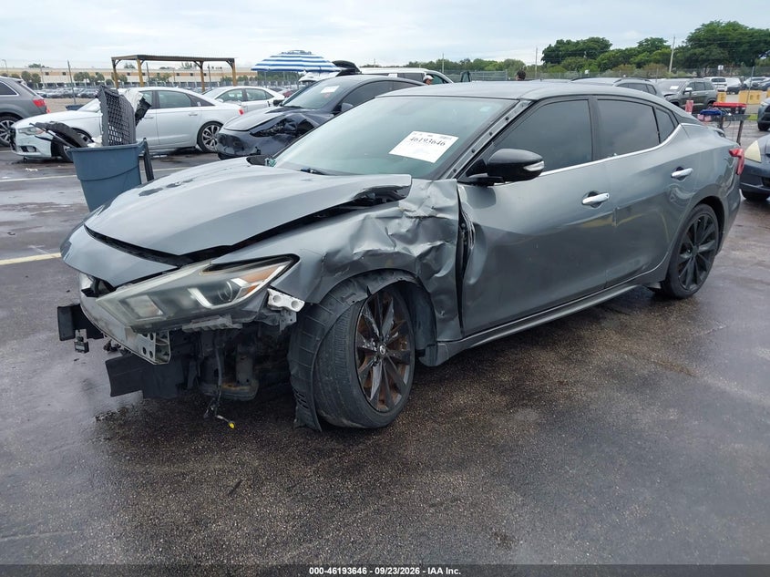 2017 Nissan Maxima 3.5 Sr, Left Side, IAAI, VIN 1N4AA6AP6HC405411 — photo 2