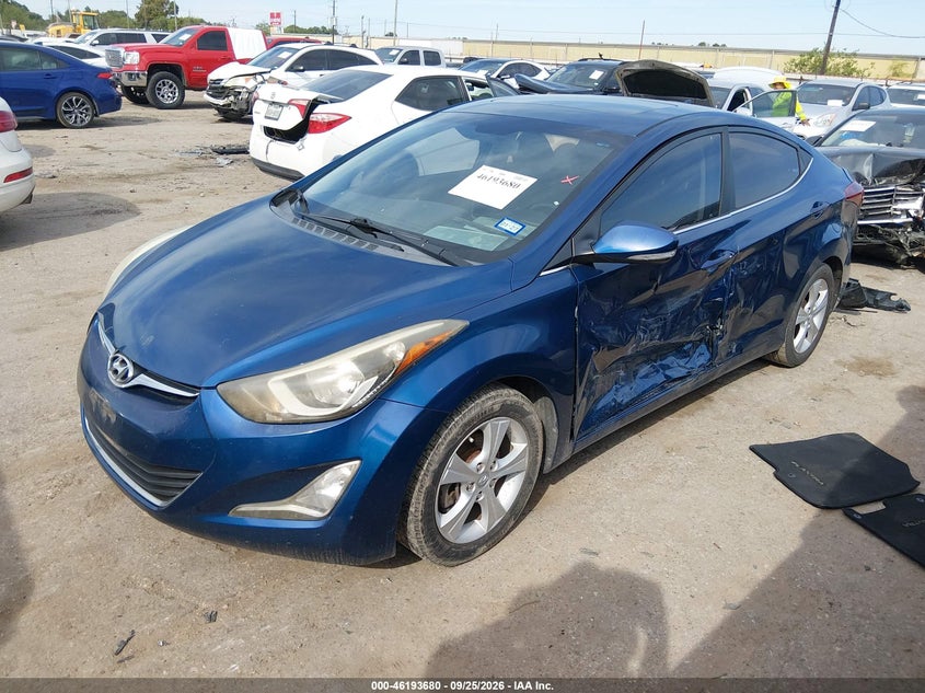2016 Hyundai Elantra, Лівий бік, IAAI, VIN KMHDH4AE0GU564550 — фото 2