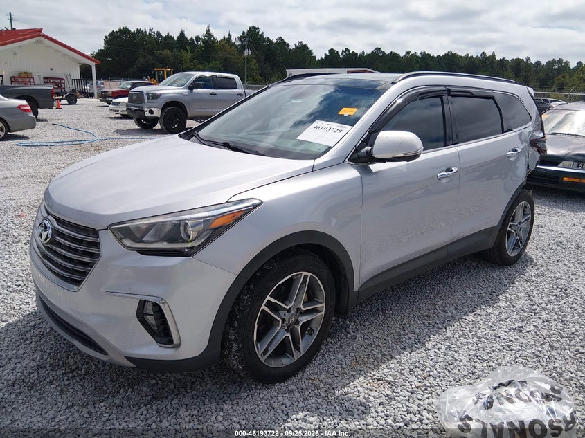 Vin: km8sr4hf0hu188016, lot: 46693613, hyundai santa fe se ultimate 20172