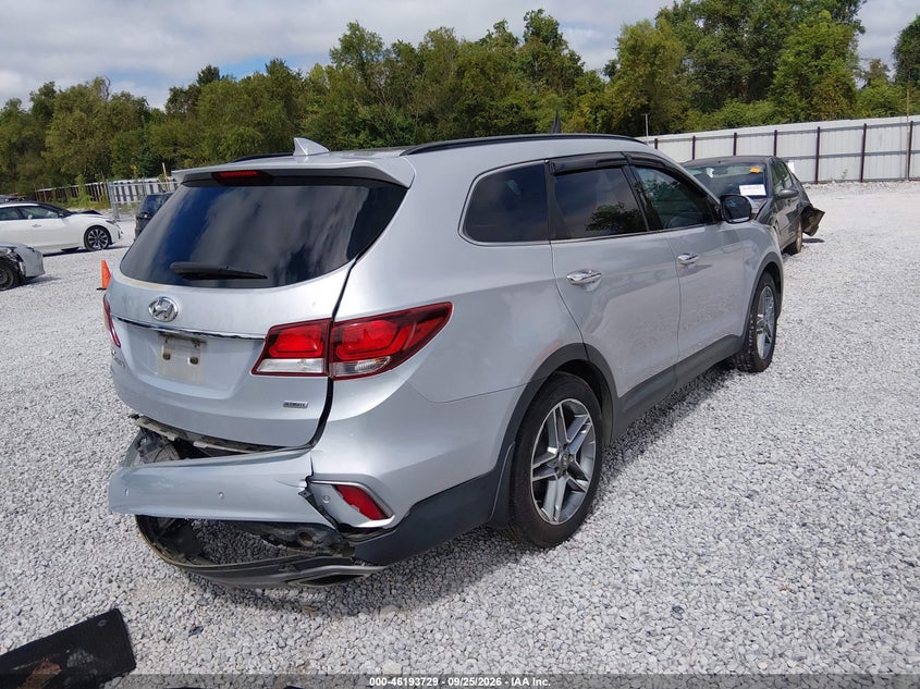 Vin: km8sr4hf0hu188016, lot: 46693613, hyundai santa fe se ultimate 20174