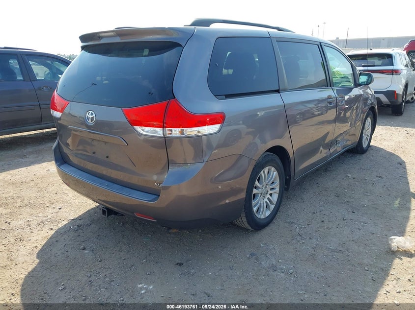 Vin: 5tdyk3dc1bs108260, lot: 46693645, toyota sienna xle v6 20114
