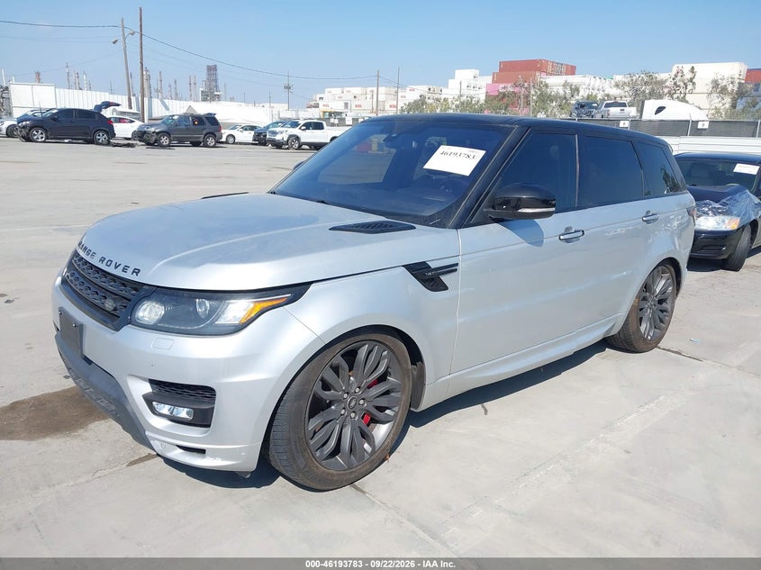 Vin: salws2vf2ga572469, lot: 46693667, land rover range rover sport v6 hse 20162