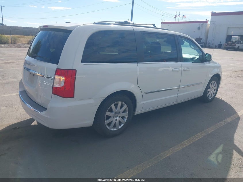 Vin: 2c4rc1bg3dr604992, lot: 46693670, chrysler town & country touring 20134