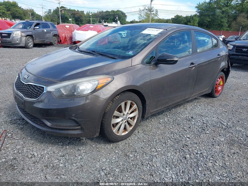 Vin: knafx4a68e5064116, lot: 46693671, kia forte lx 20142