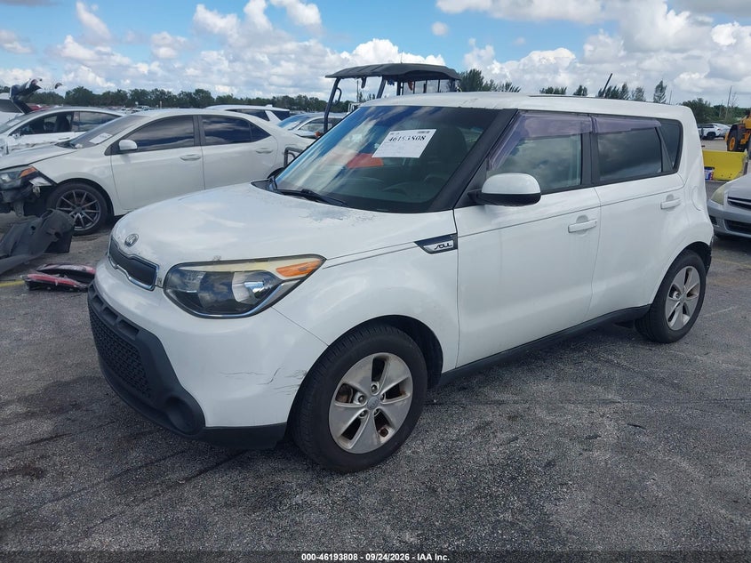 Vin: kndjn2a24g7262039, lot: 46693691, kia soul 20162