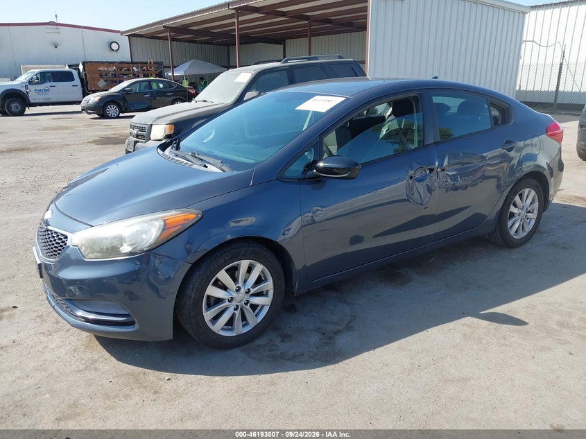 Vin: knafx4a64e5240420, lot: 46693692, kia forte lx 20142