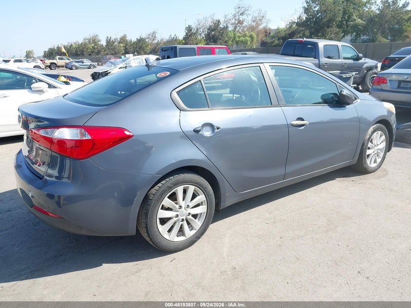 Vin: knafx4a64e5240420, lot: 46693692, kia forte lx 20144