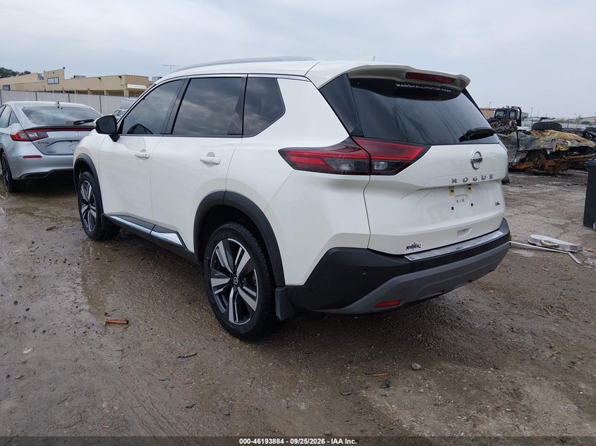Vin: jn8at3ca1mw029144, lot: 46693768, nissan rogue sl fwd 20213