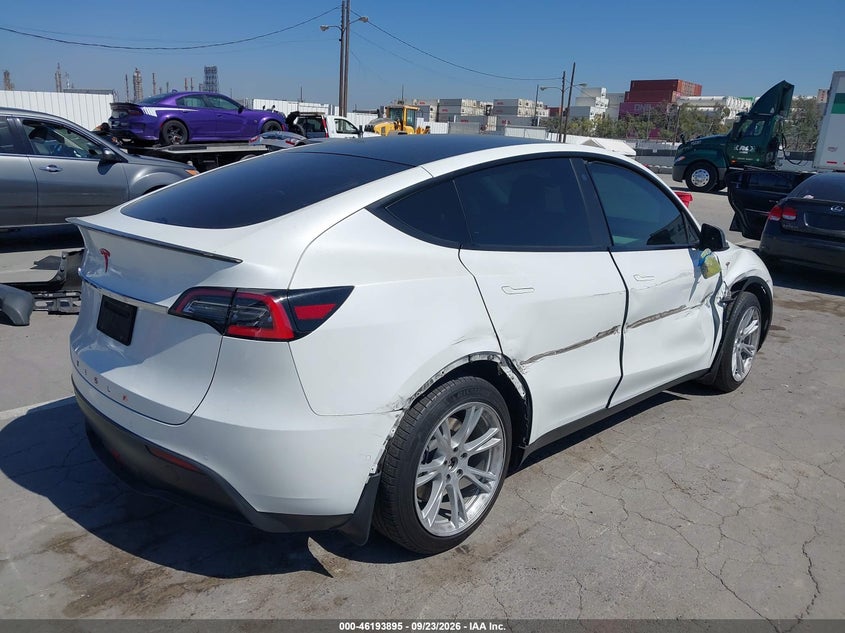 Vin: 5yjygded3mf123395, lot: 46693779, tesla model y standard range 20214