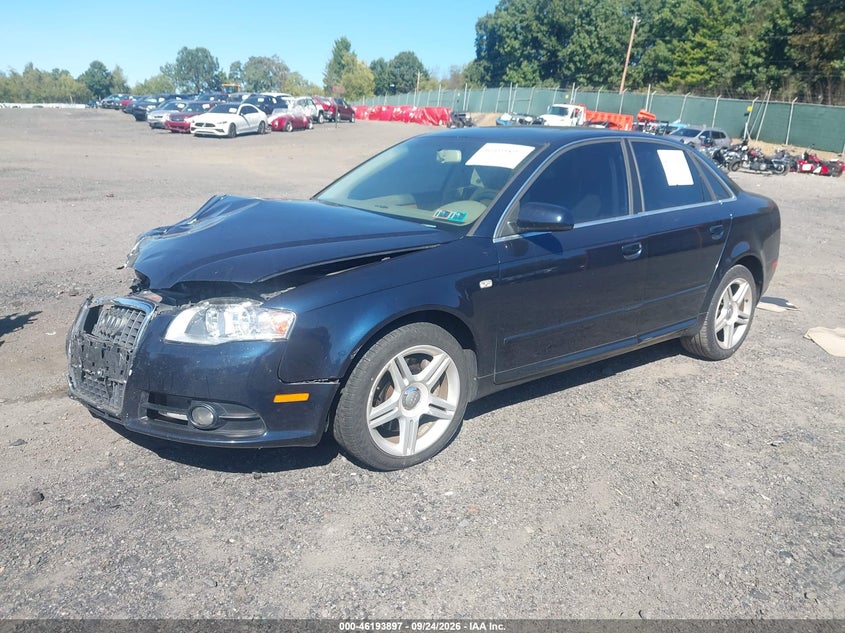 AUDI A4 2008 VIN WAUDF78E68A093649