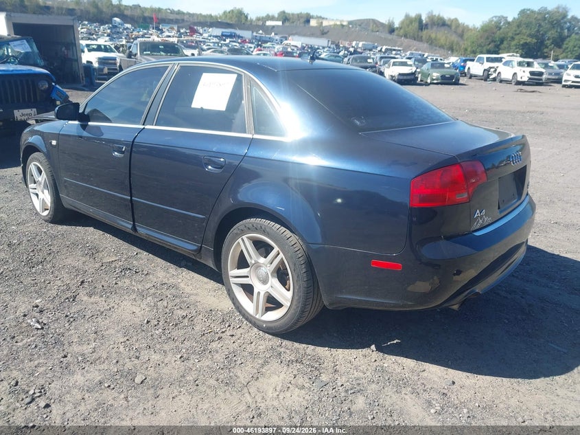 AUDI A4 2008 VIN WAUDF78E68A093649