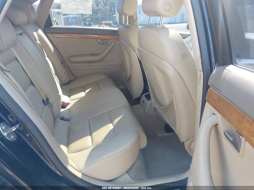 AUDI A4 2008 VIN WAUDF78E68A093649